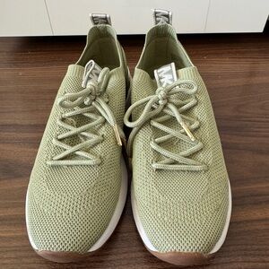 Michael Kors Light Sage Knit Slip-On Sneakers New with Tags